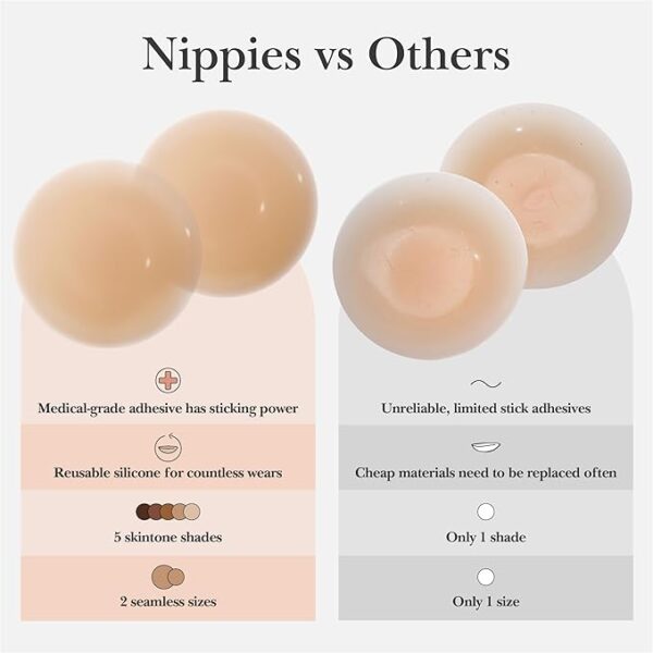 Sticky Adhesive Silicone Nipple Pasties - Image 2
