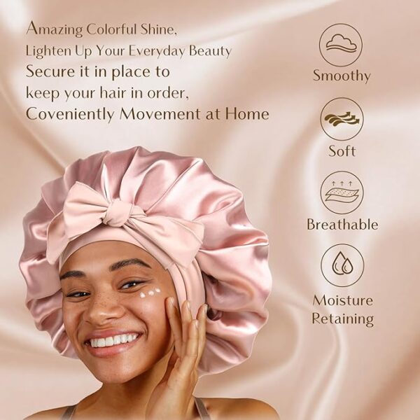 YANIBEST Satin Bonnet Silk Bonnet for Sleeping - Image 3
