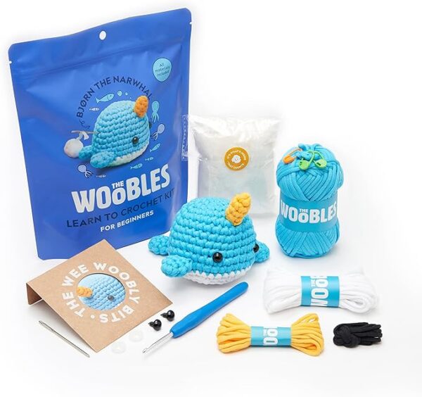 The Woobles Beginners Crochet Kit with Easy Peasy Yarn