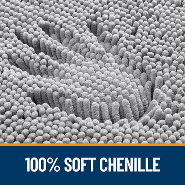 OLANLY Bathroom Rugs 30x20, Extra Soft Absorbent Chenille Bath Rugs - Image 3