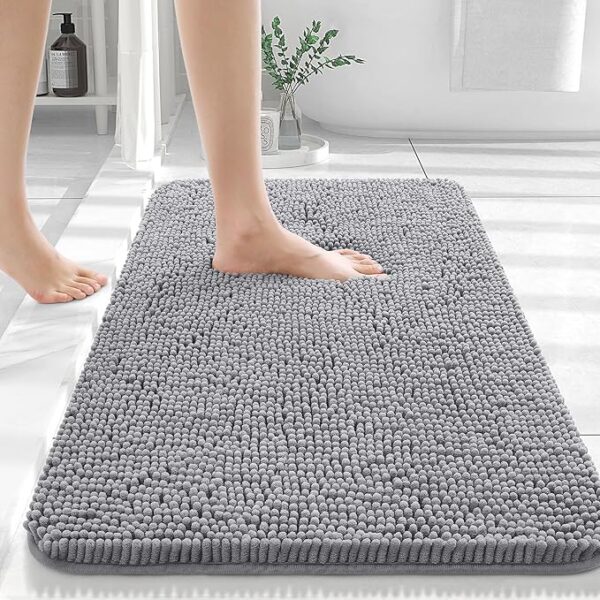 OLANLY Bathroom Rugs 30x20, Extra Soft Absorbent Chenille Bath Rugs - Image 4