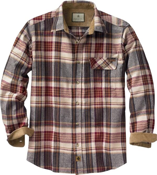 Long Sleeve Plaid Button Down Casual Shirt