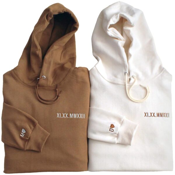 WEAR PHYSIQUE Custom Embroidered Roman Numeral Hoodie