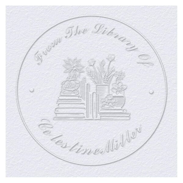Book Embosser Custom Embosser Stamp with Your Name or Design